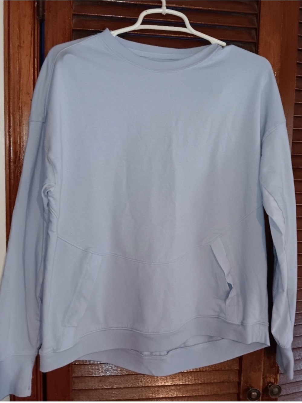 All In Motion Light Blue Periwinkle Oversized Crewneck Fleece Sweatshirt L